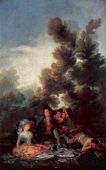 Francisco de Goya Vesper im Freien Spain oil painting art